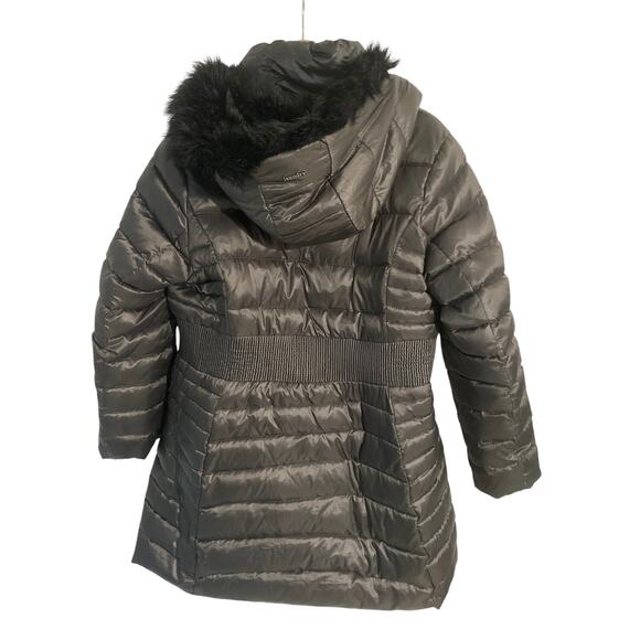 Laundry by Shelli Segal long puffer coat women’s size XL black down filled - Picture 2 of 8